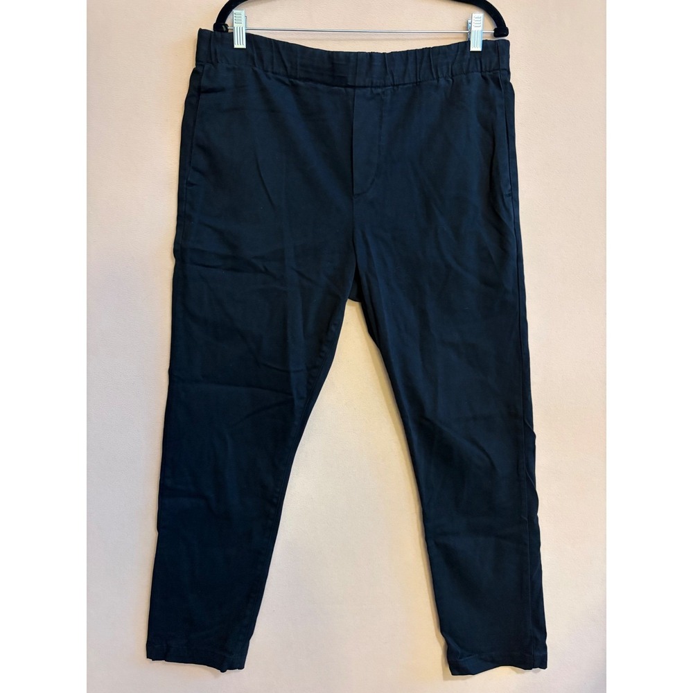 J Brand Mens Black Elastic Waist Drawstring Trousers Pants JB002491 Size L